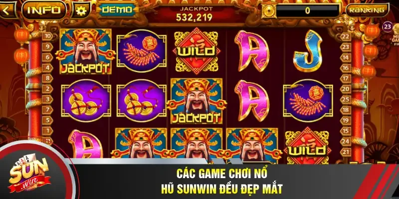 Các game chơi nổ hũ Sunwin đều đẹp mắt