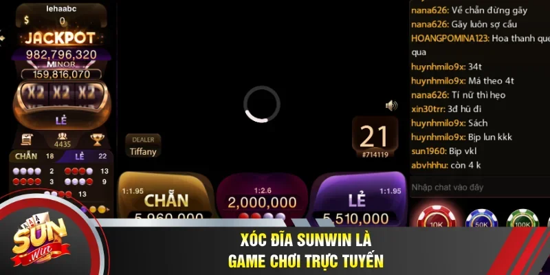 Xóc đĩa Sunwin là game chơi trực tuyến